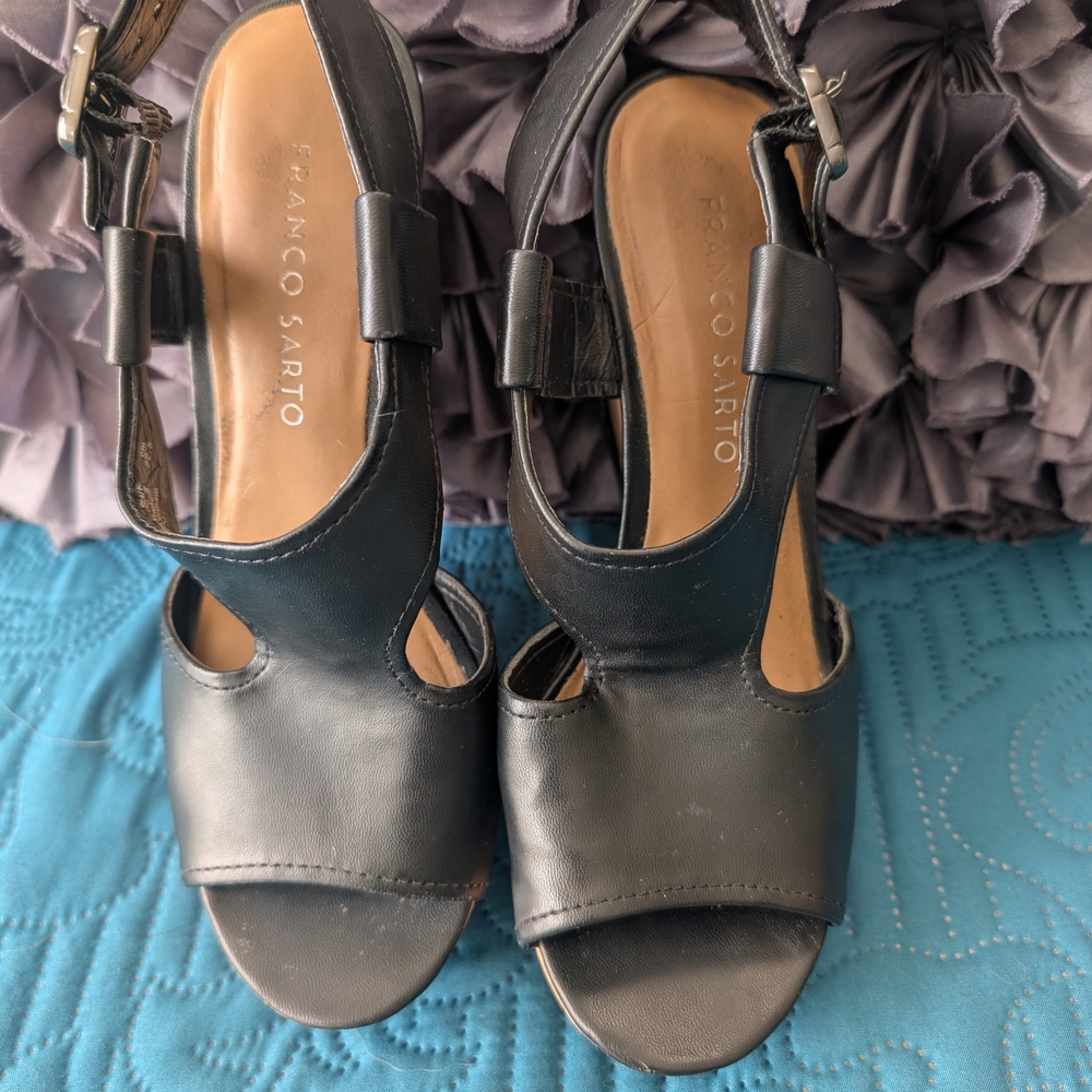 Franco Sarto Black Women's Sandals